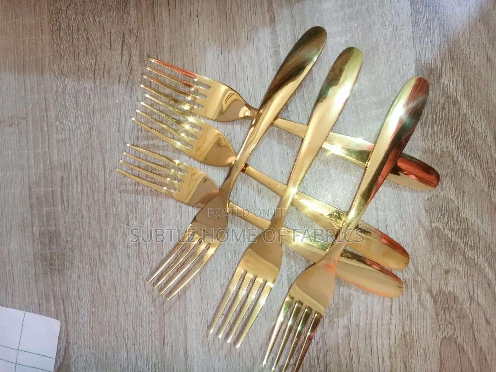 Luxury Gold-Plated Spoons Forks (6pcs Set)-Restaurant, Airbnb, Hotel