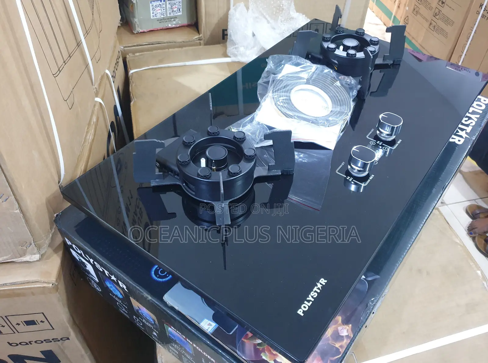 Polystar Kitchen Hob With Dual Gas Burners