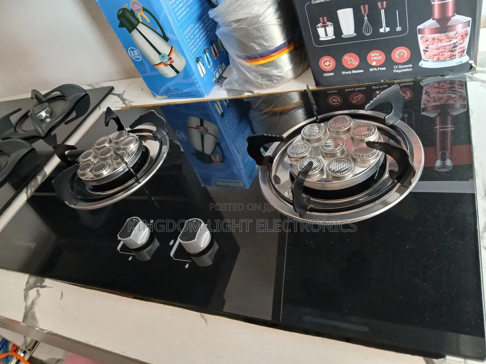 Meestajames Inbuilt 2 Burner Gas Cooker 100% Copper