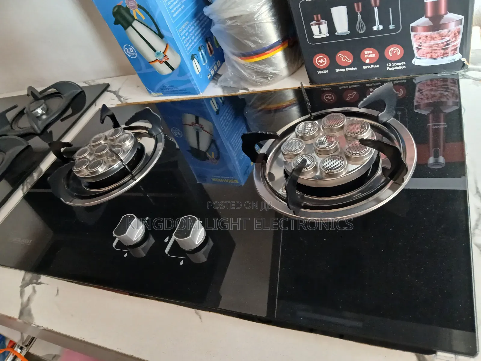 Meestajames Inbuilt 2 Burner Gas Cooker 100% Copper