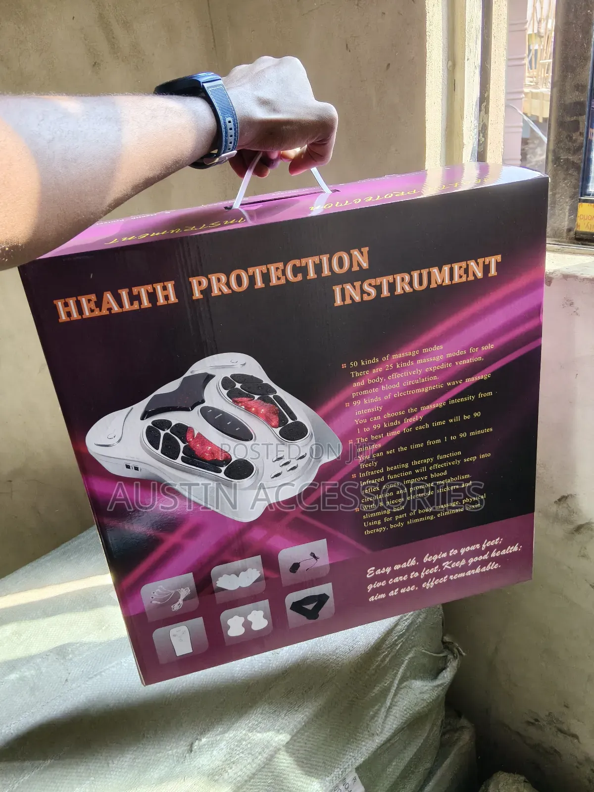 Health Protection Instrument Electromagnetic Foot and Body Massager
