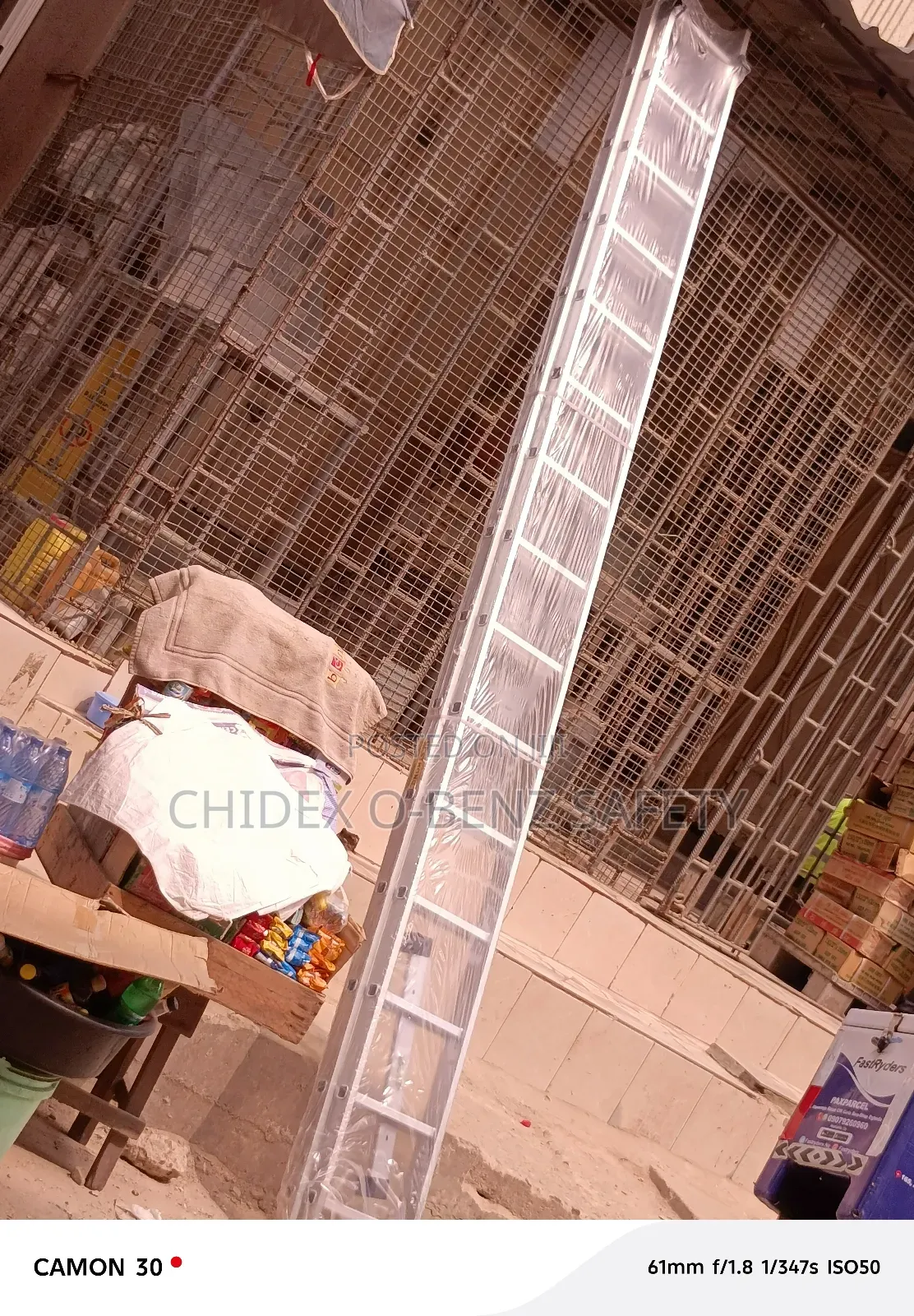 2*15 Heavy Duty Extension Aluminum Ladder