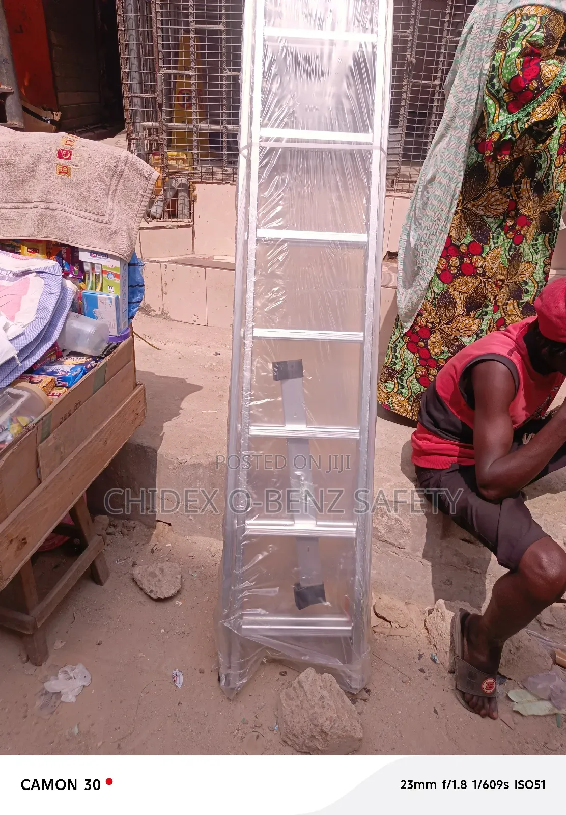 2*15 Heavy Duty Extension Aluminum Ladder