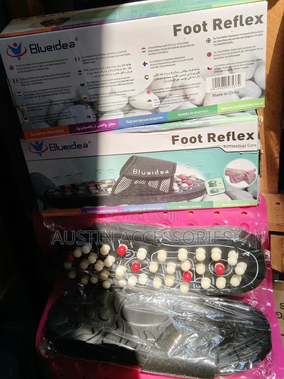 Blue Idea Reflexology Sandals Foot Massager Slipper Acupressure Foot