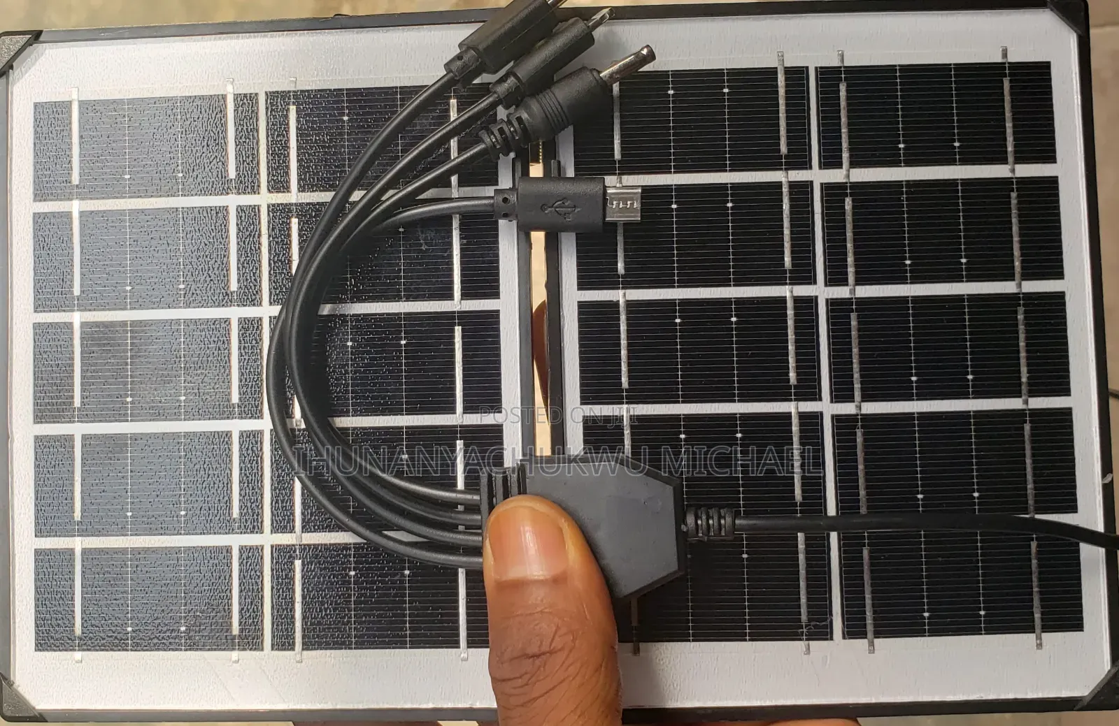 Solar Phone Charger With 4 in 1 Output for Charging All Phones