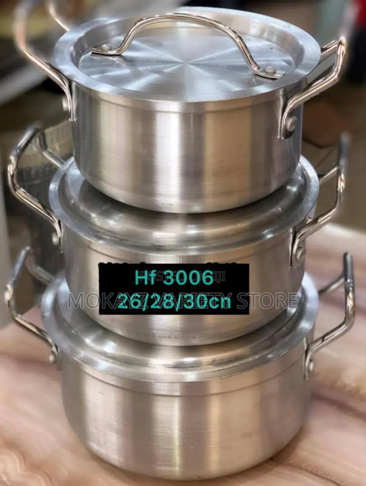 3pcs Hoffner Thickened Aluminium Cookware/Pot Set