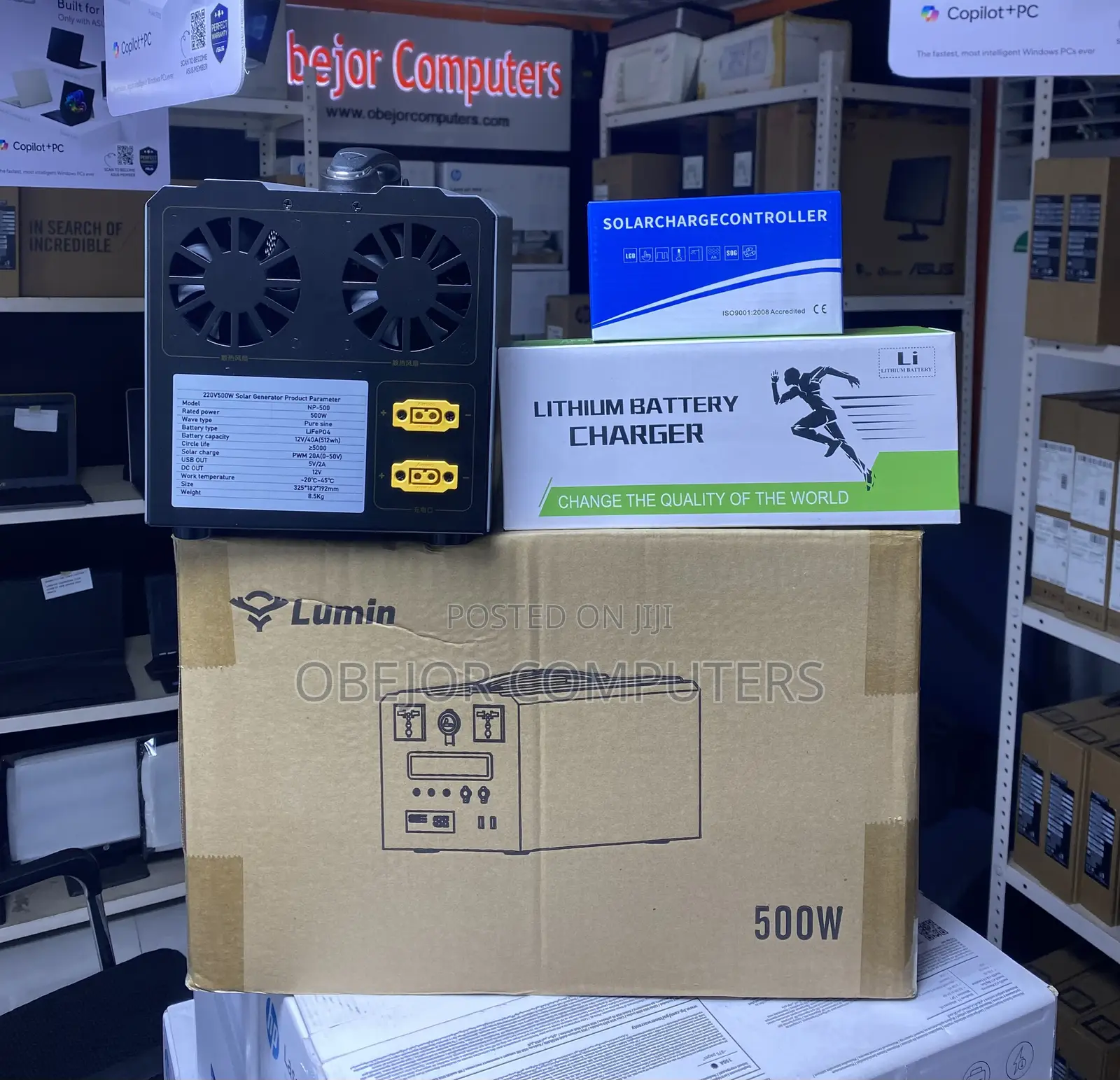 Lumin 220v500w/500wh Np500 Portable Solar Power Generator