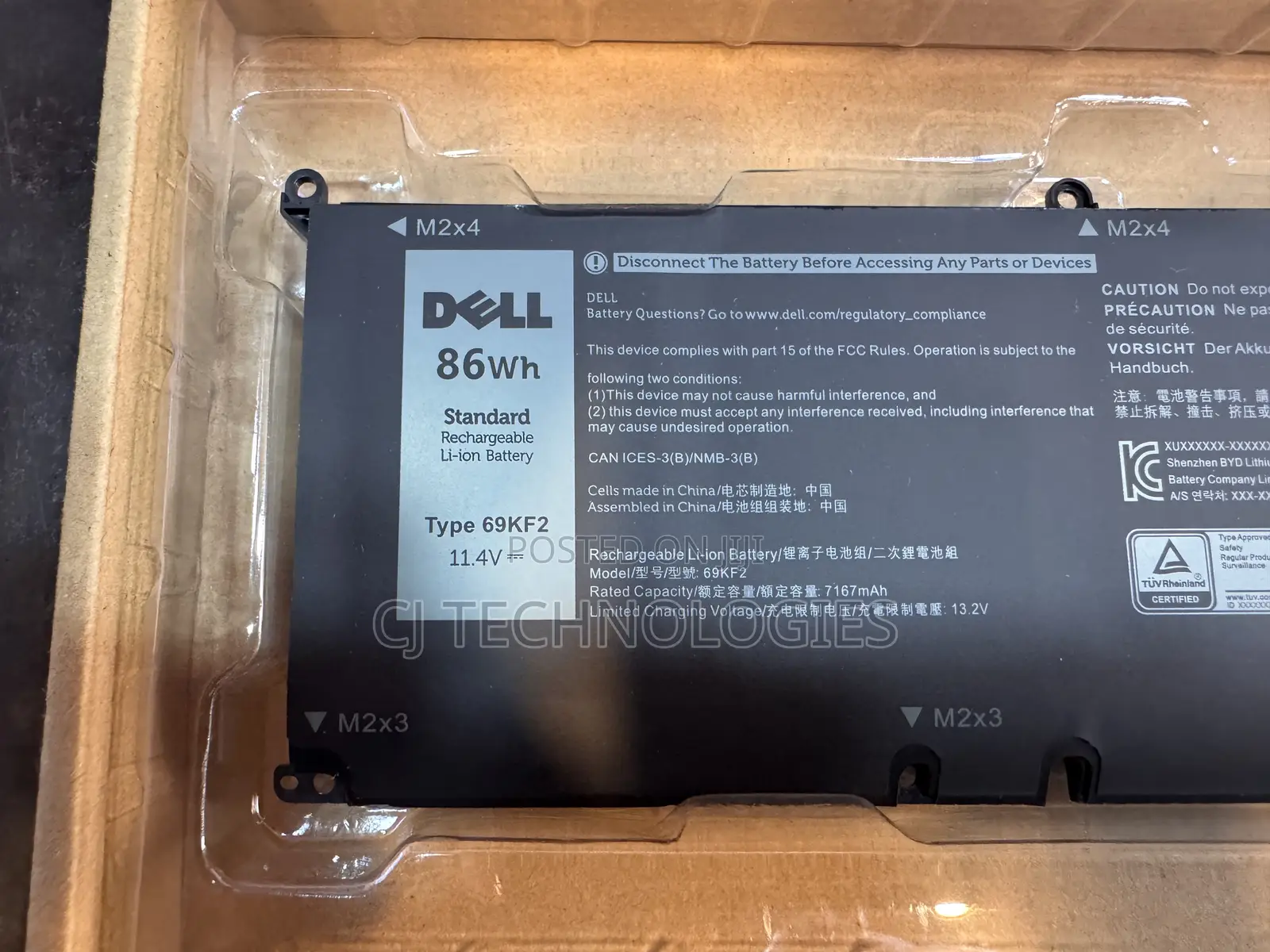 Dell XPS 15 9510,9520,Precision5560,5570,G5 15 5510 Laptop Battery