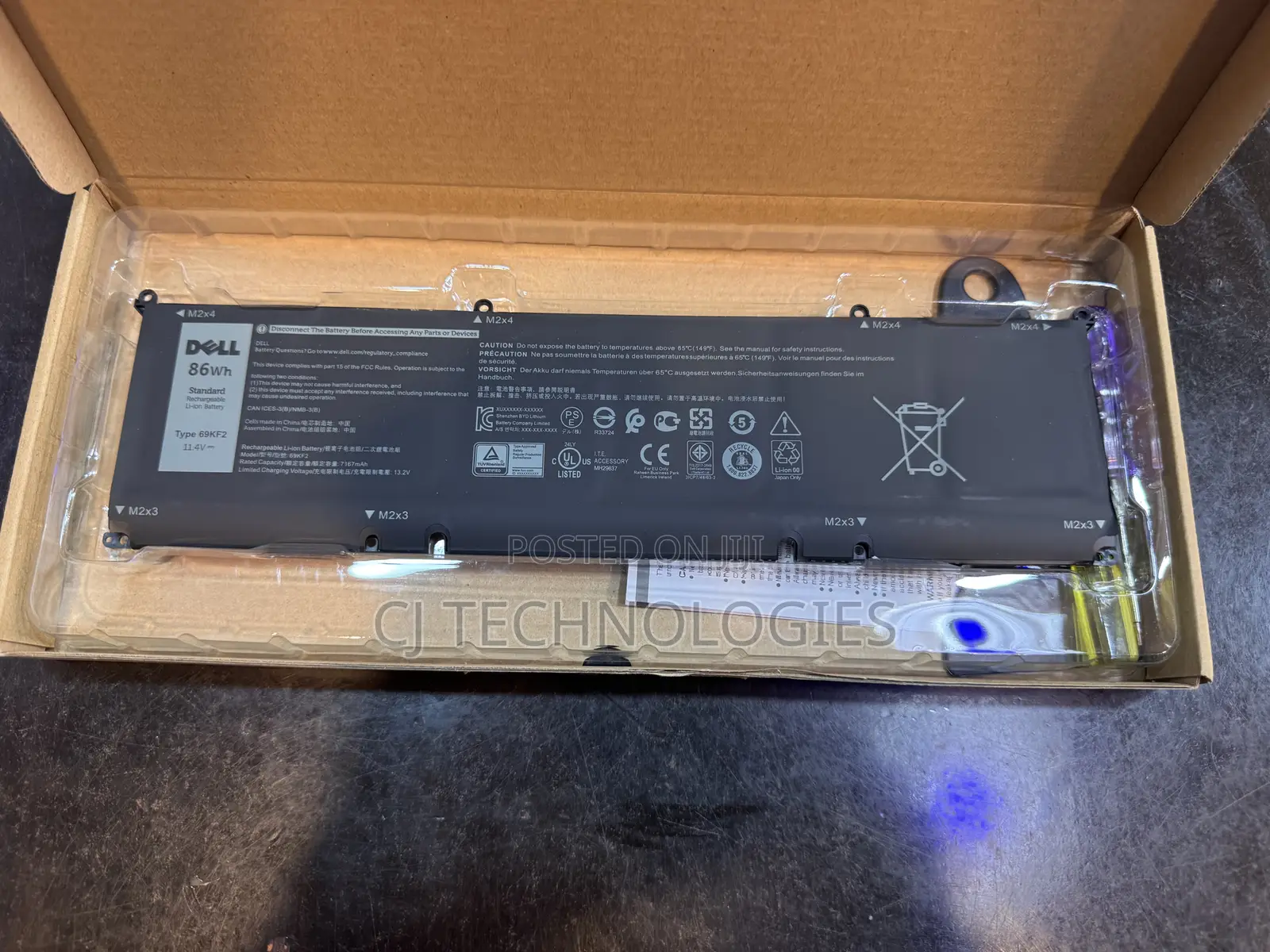 Dell XPS 15 9510,9520,Precision5560,5570,G5 15 5510 Laptop Battery