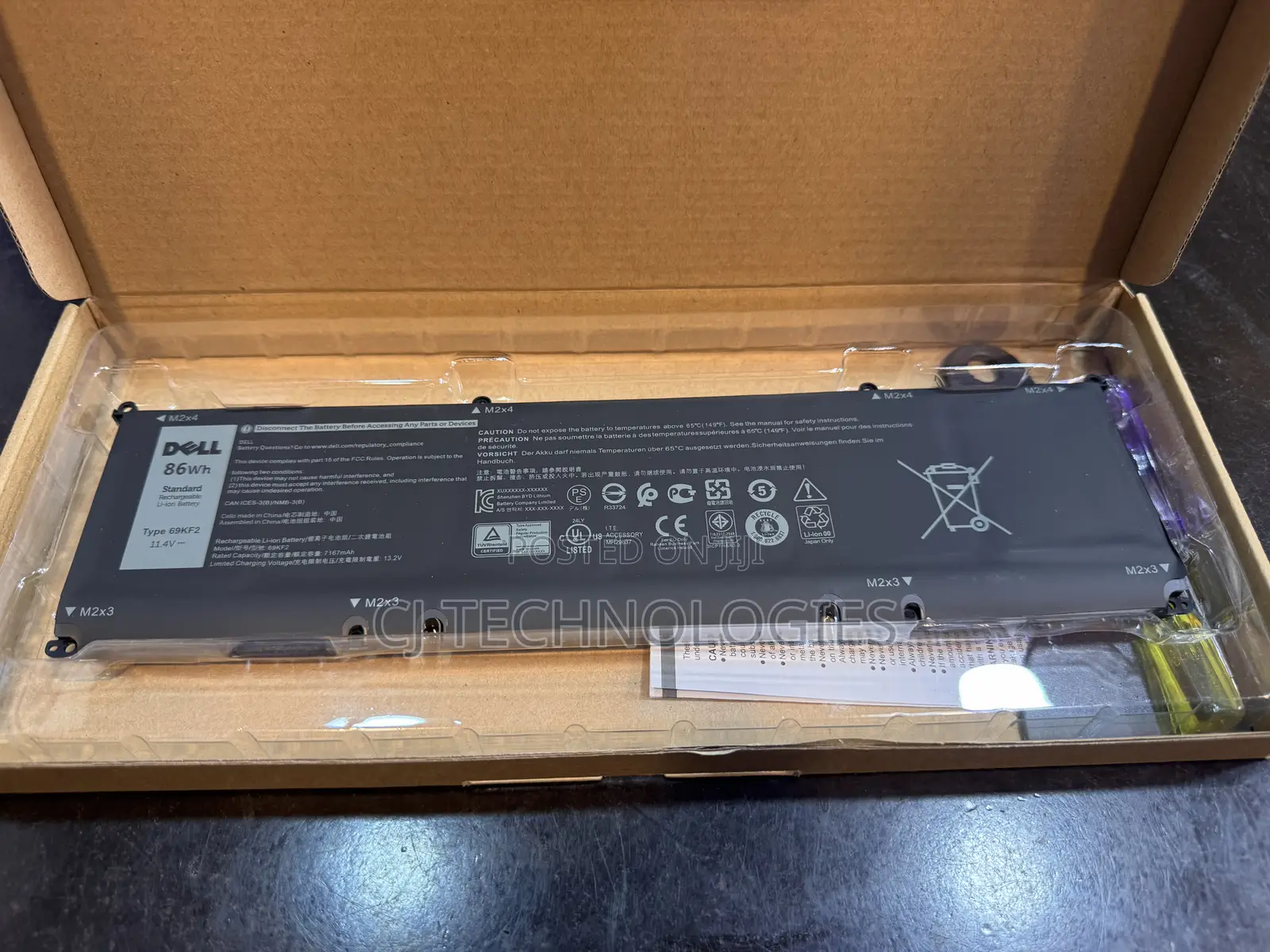 Dell XPS 15 9510,9520,Precision5560,5570,G5 15 5510 Laptop Battery