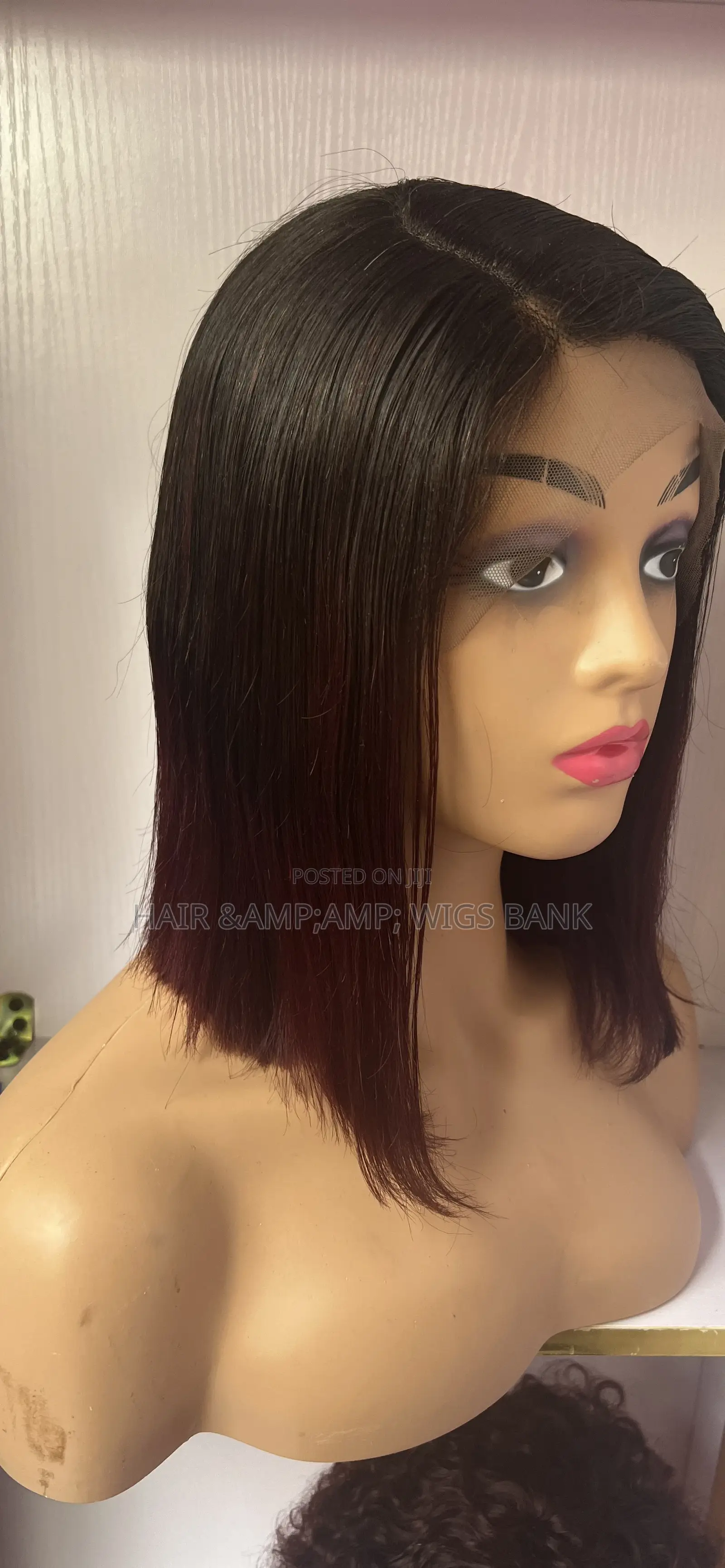 T-Frontal Human Hair Wig T1b/Wine