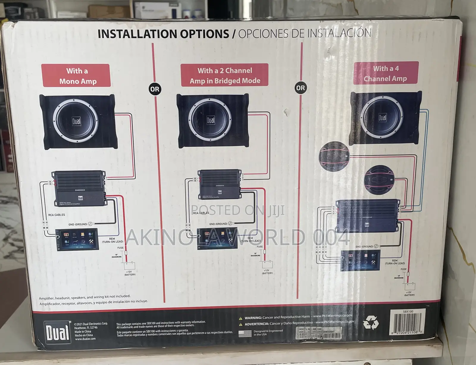 Brand New Car Dual 10inches Subwoofer With Vented Enclosure