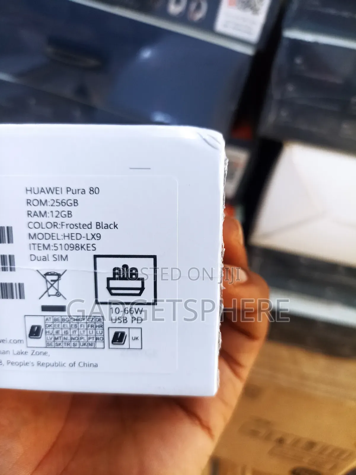 New Huawei Pura 70 256 GB Black