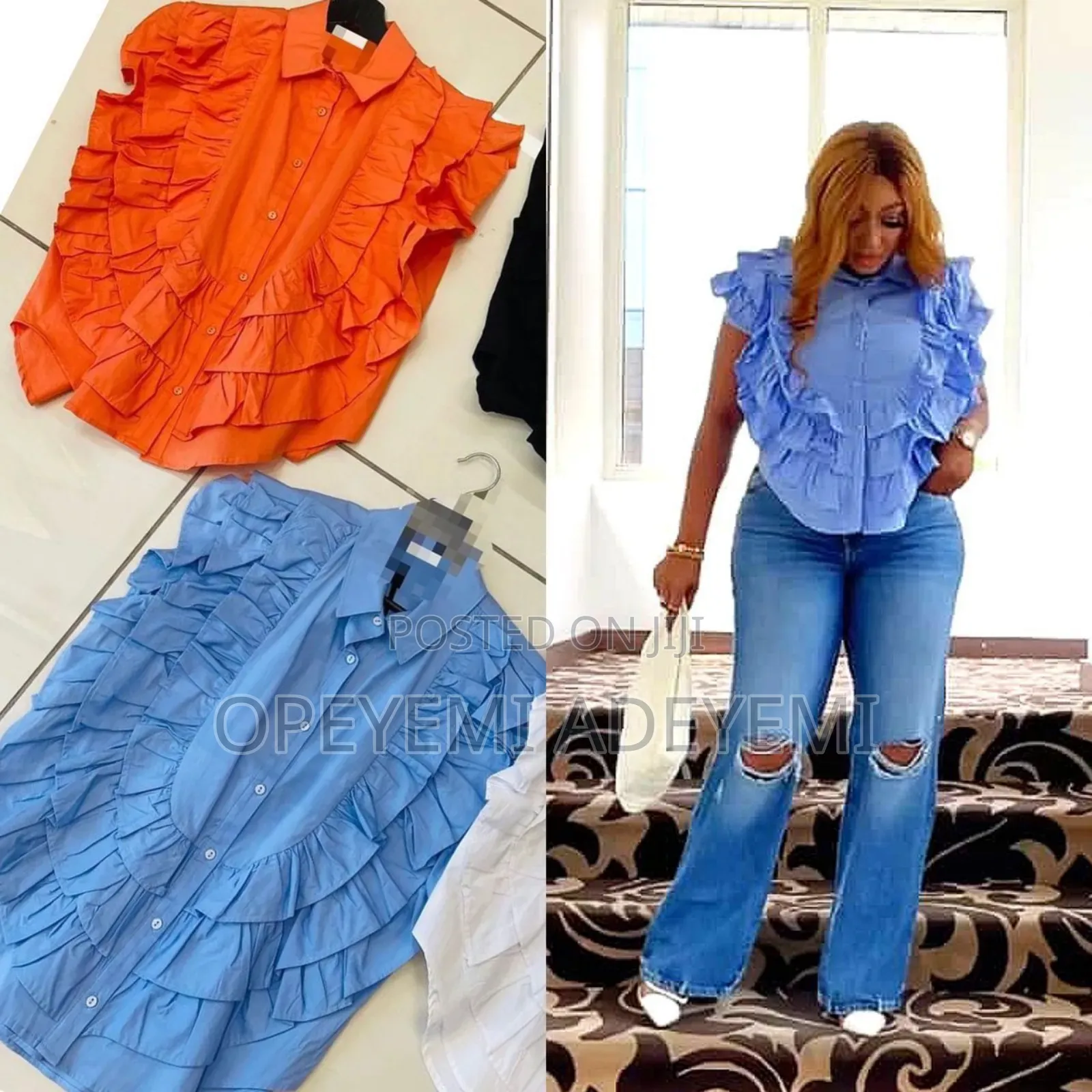 Ruffle Sleeve Top