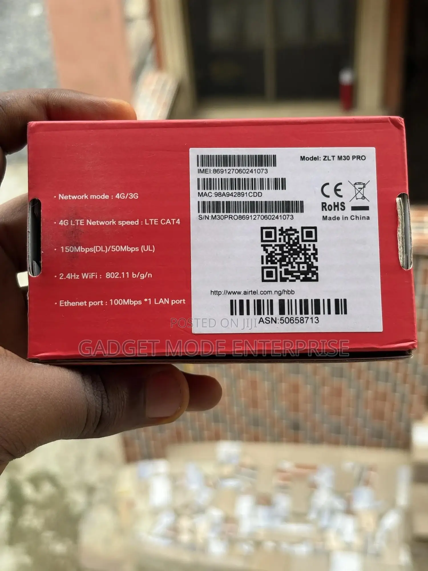 Airtel M30 Pro 4g Pocket Wifi Portable, Battery-Powered Hotspot