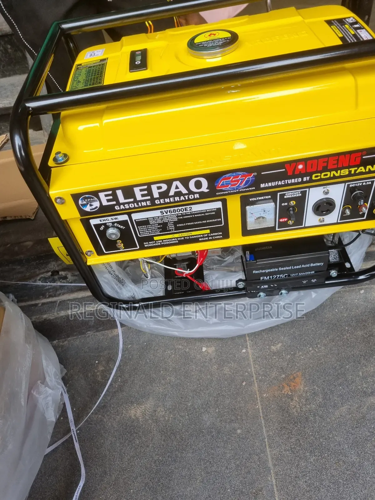 Best Selling Elepaq Constant Petrol Generator 4.5kva E2