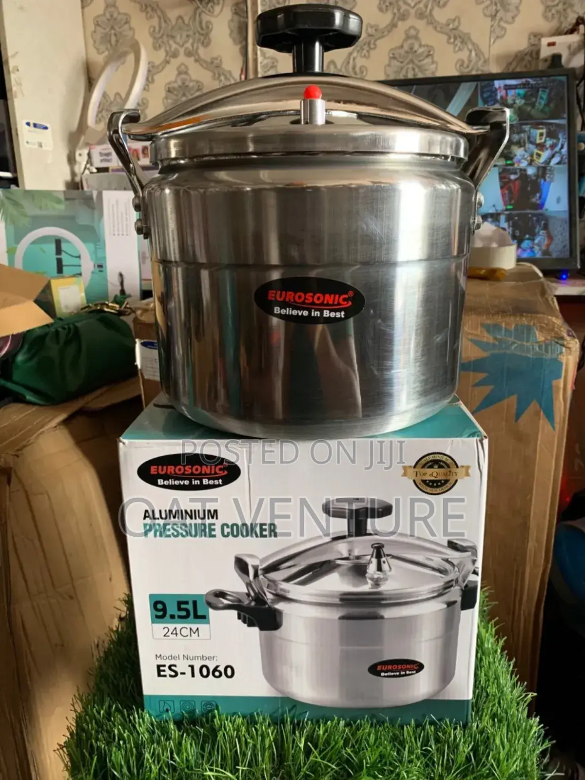 Eurosonic 9.5 Litre Fast Cooking Pressure Pot - 24cm Aluminium