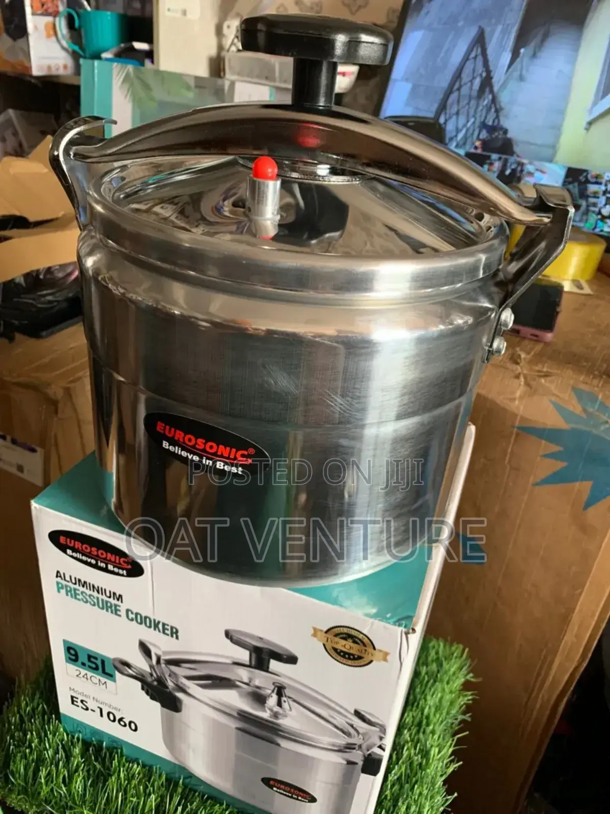Eurosonic 9.5 Litre Fast Cooking Pressure Pot - 24cm Aluminium