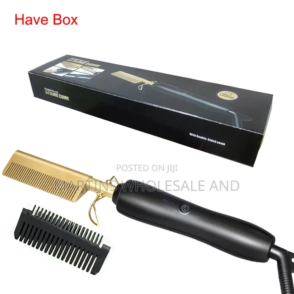 Electric Hot Comb Hair Straightener.