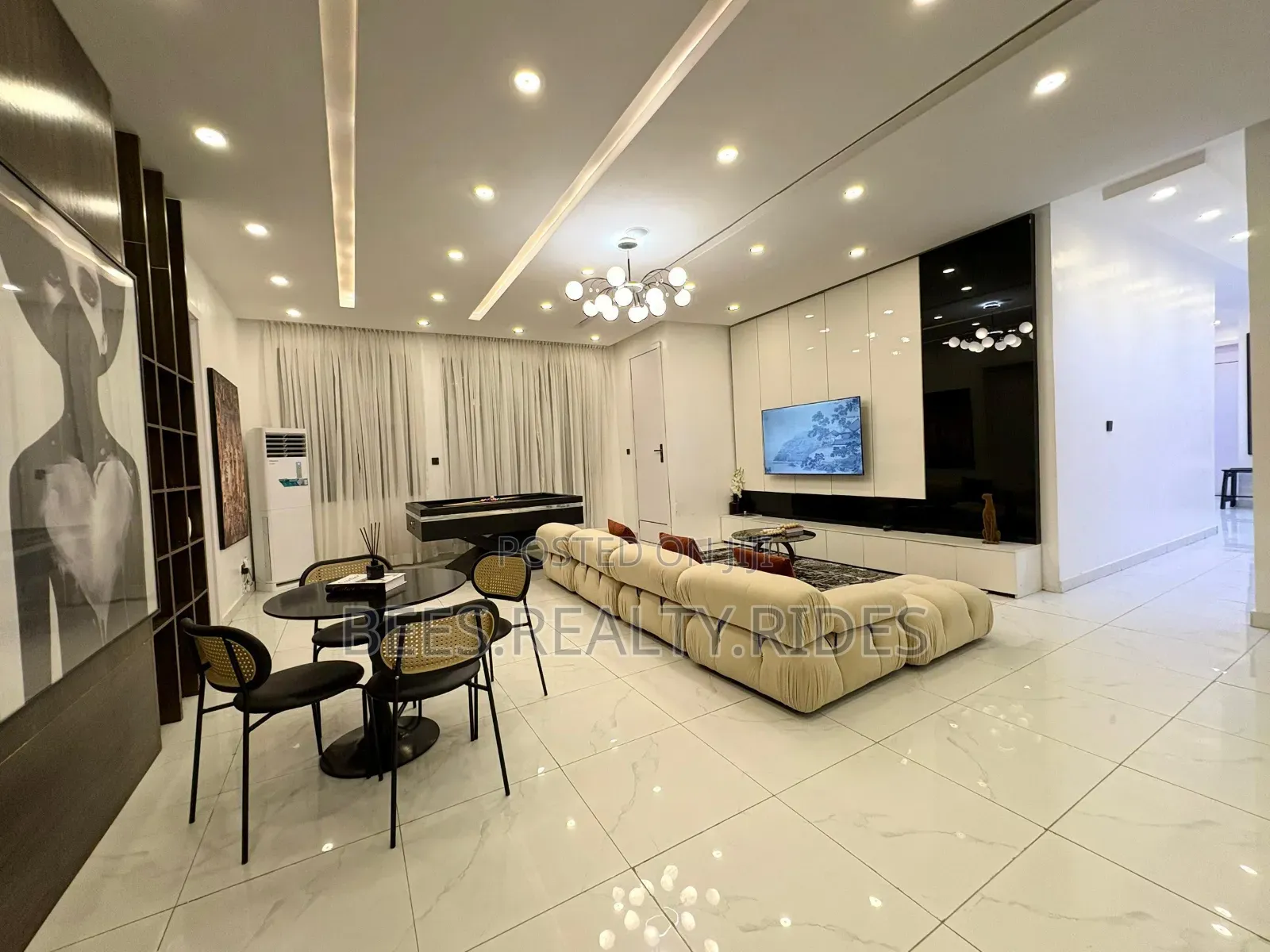 Cinematic 3 Bedroom Apartment With a Ps5 Console, Snooker,Pool a Gym