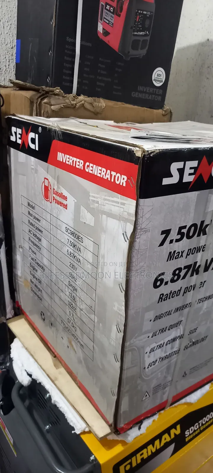 Senci 7.5kva Inverter Generator for Heavy Loads 5 Year's Company W