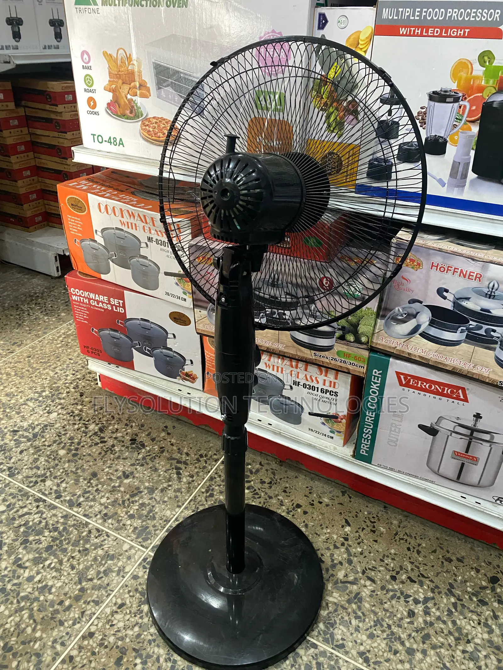 Solar Powered Rechargeable Standing Solar Fan
