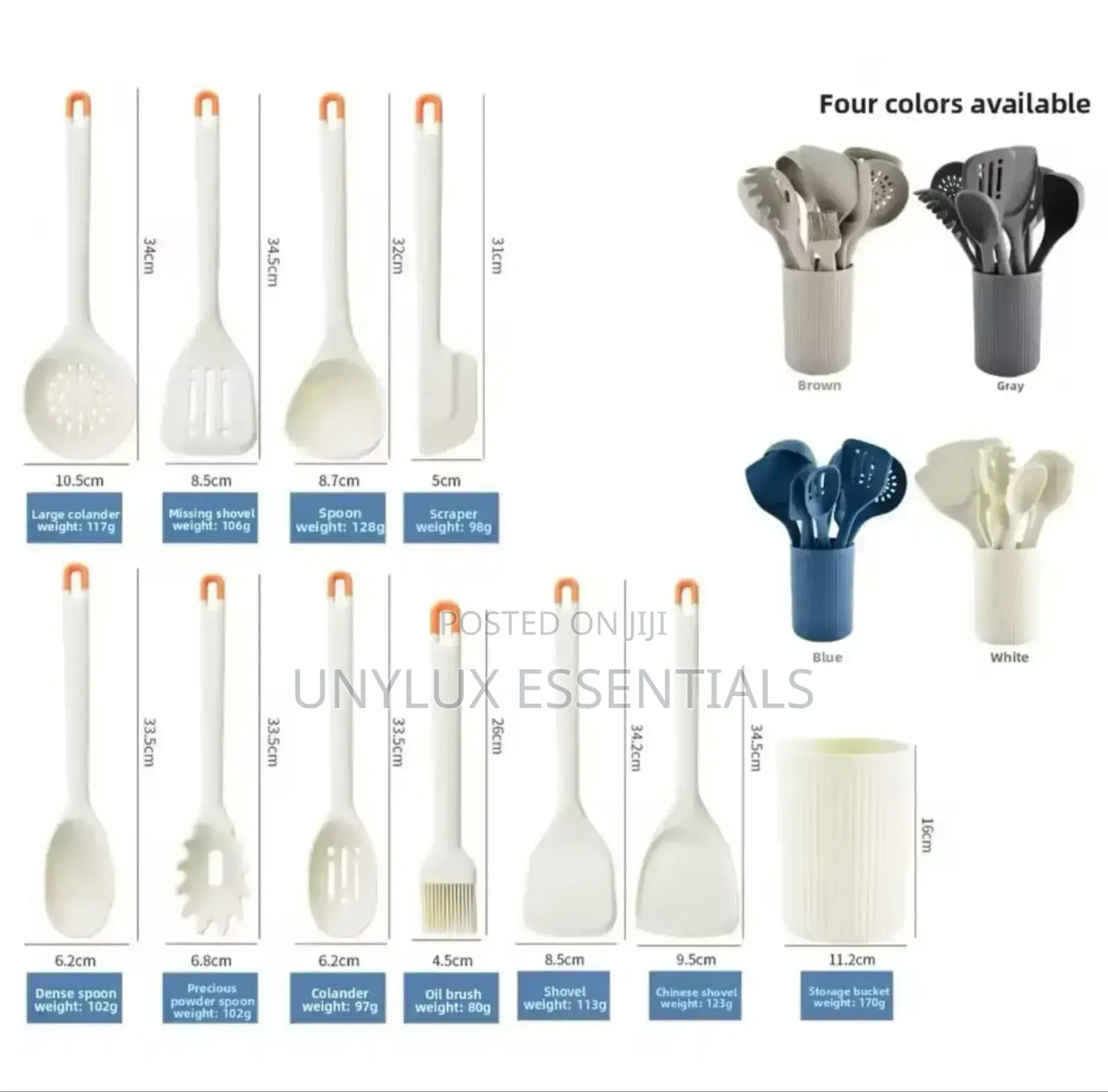 Silicone Cooking Utensil Set 11-Pieces