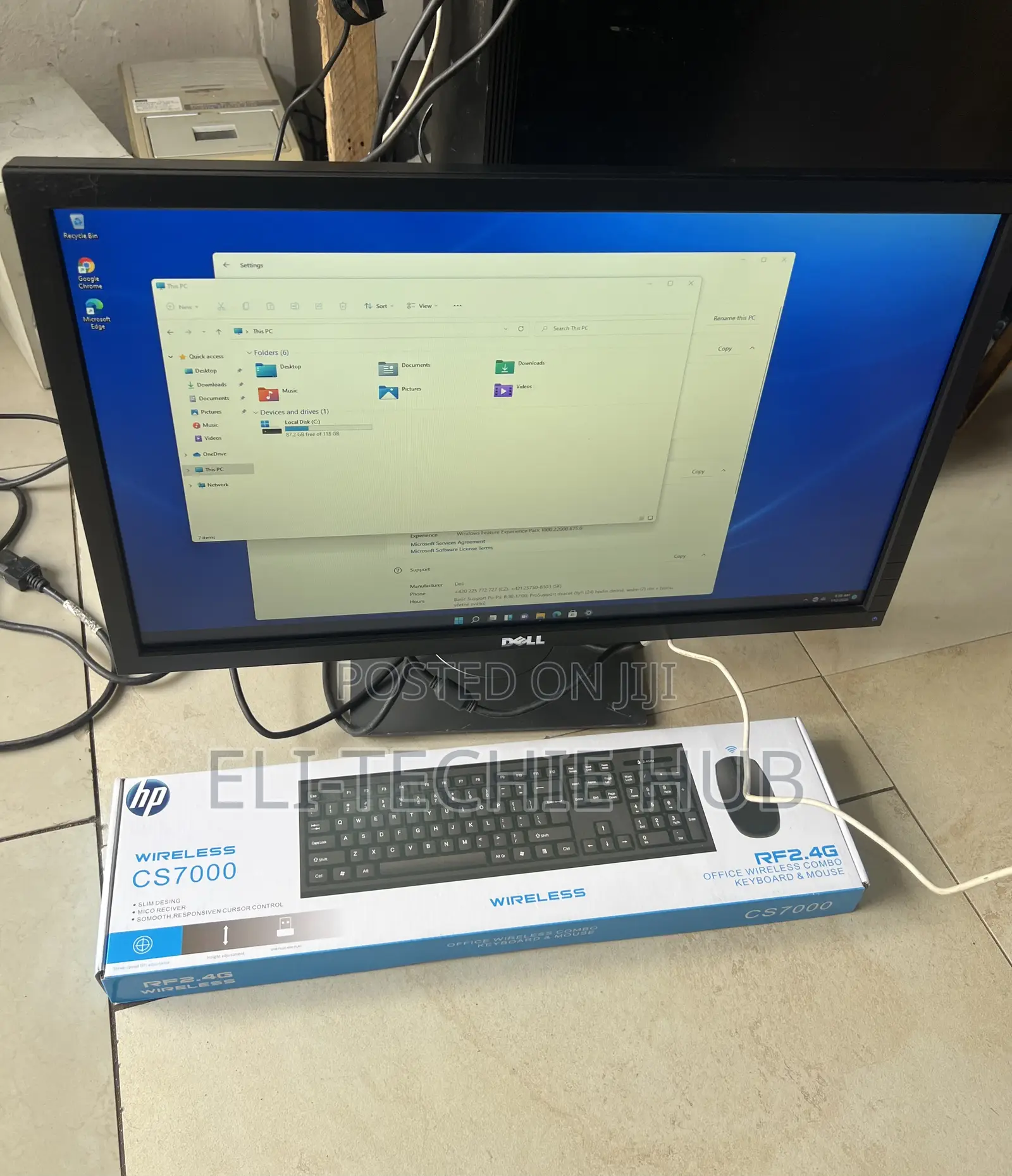 Desktop Computer Dell OptiPlex 3050 8GB Intel Core I5 SSD 128GB