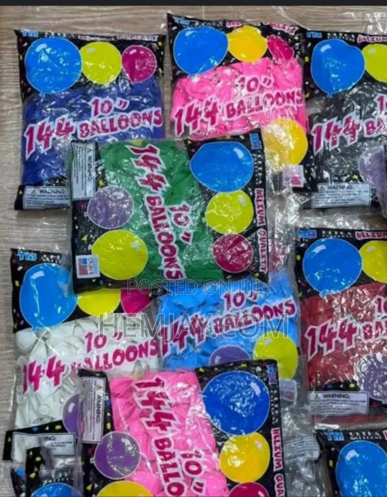 Big Single Color Balloon (144pcs in a Pack) All Colors Available