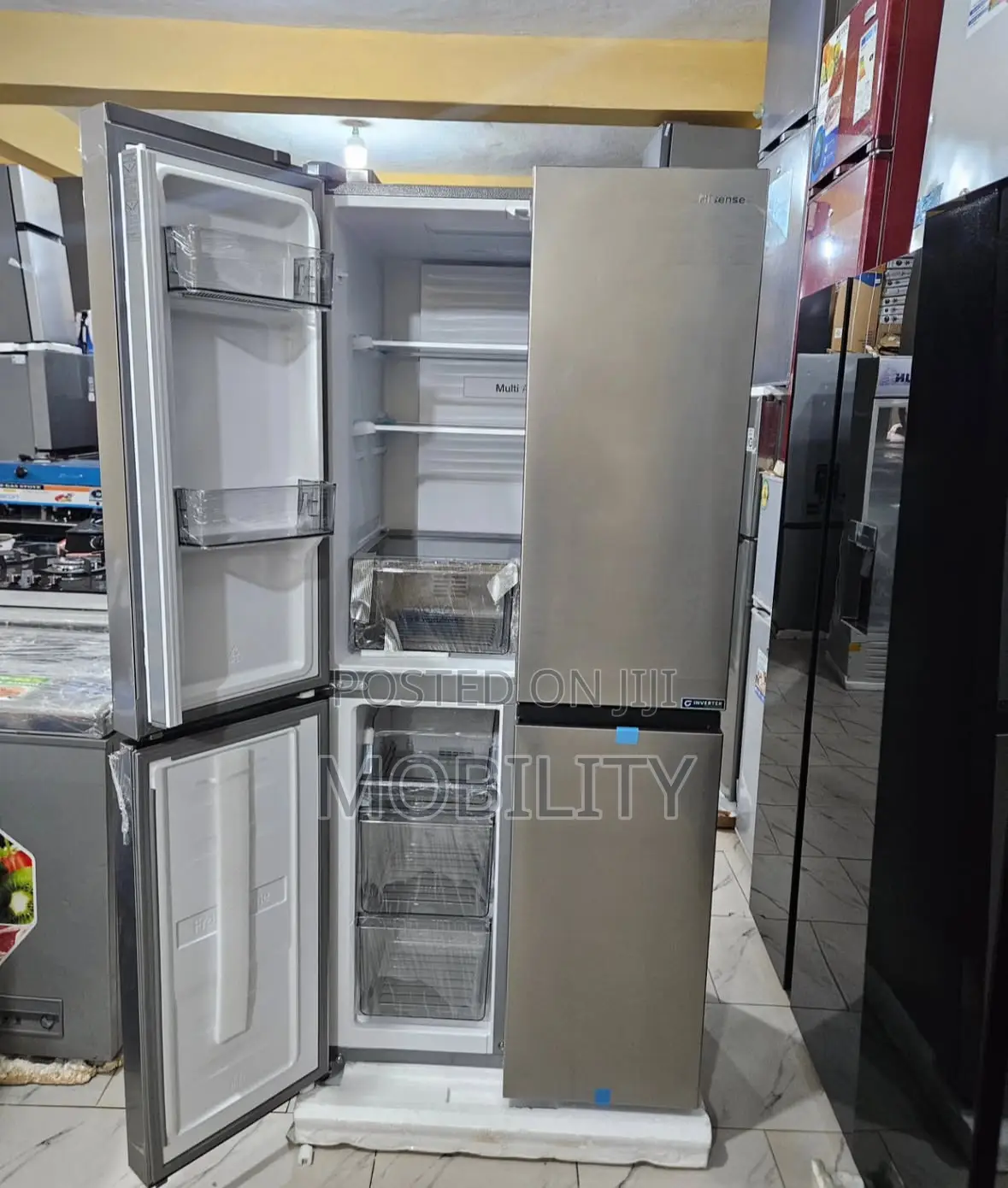Hisense Side by Side Refrigerator Model:54wc 392l Four Door