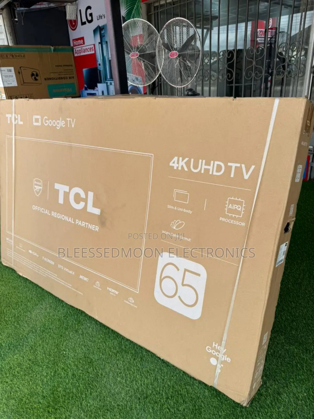TCL 65inches Smart Google Tv Uhd Flameless Body 5 Years Garranty