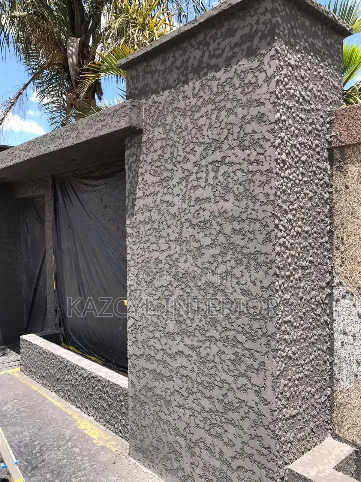 Tyrolean Cement Spray and Paintings