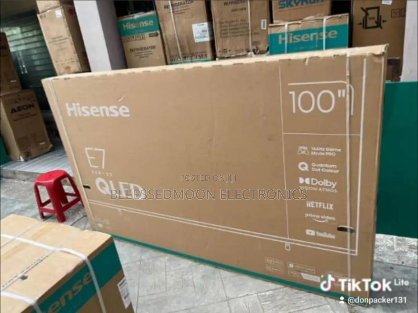 Hisense Qled E7 Smart Inverter Television 100inches 5 Year's Warran