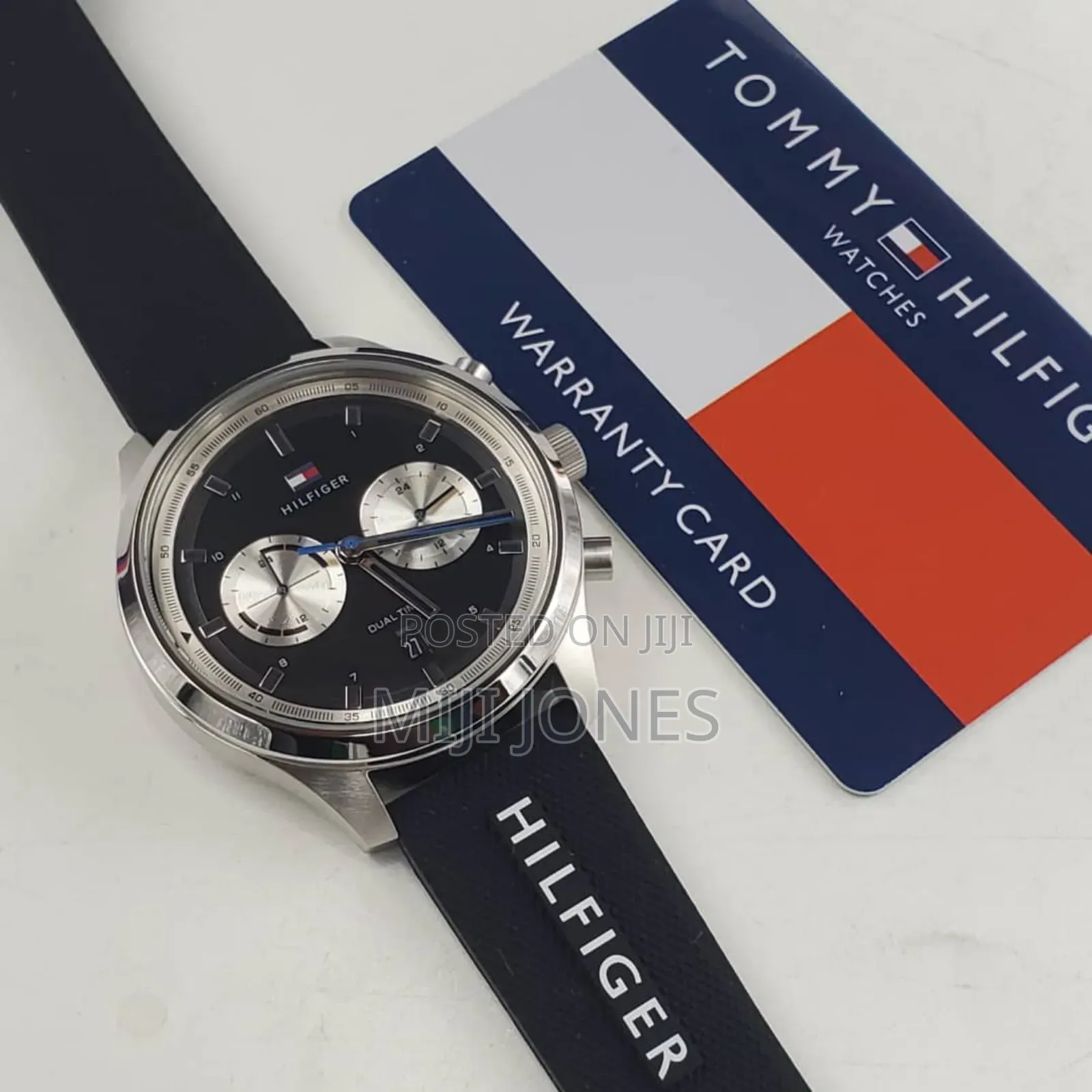 *Tommy Hilfiger Dual‐Time Rubber Battery Watch*