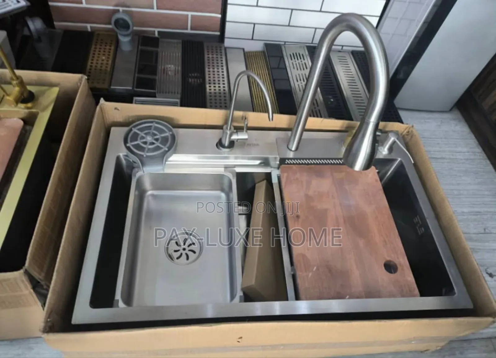 Kitchen Sink Complete Set ( Stainless Steel)