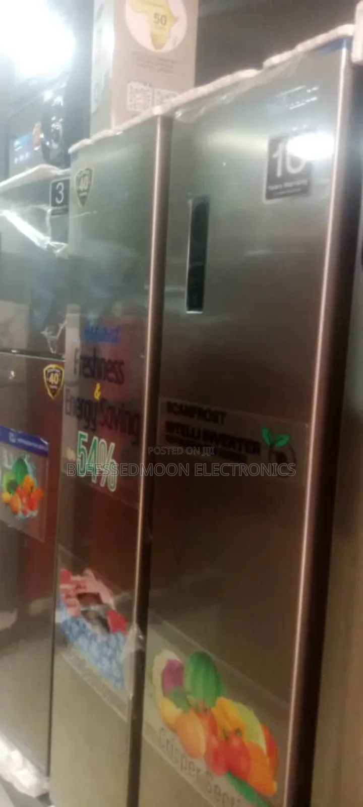 Scanfrost Inverter Side by Side Fridge With 10 Years Company Warranty