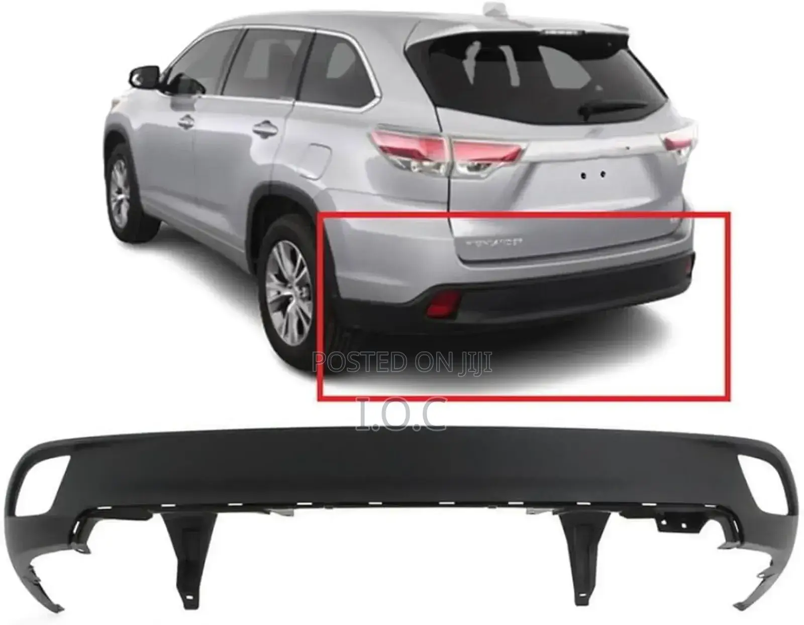 Down Back Bumper Spoiler Highlander 2015-2018