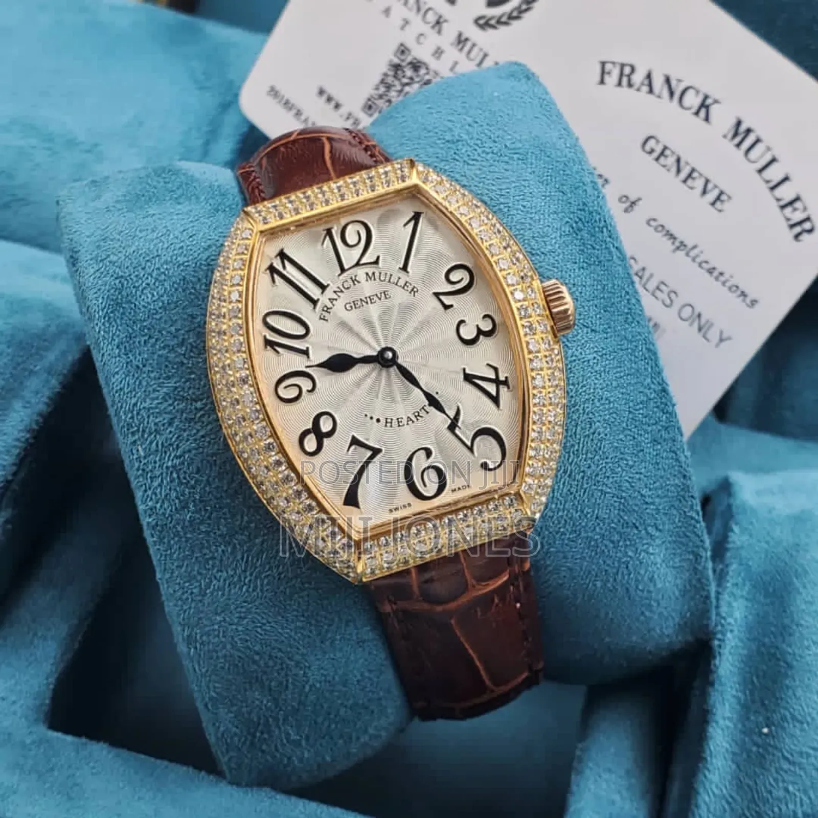 "Franck Miller Leather Wristwatch - Classic Design"