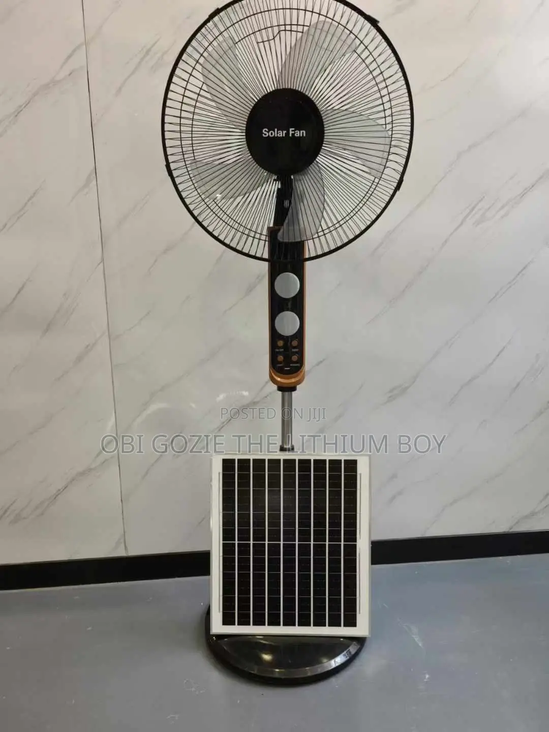 Charweek Standing Solar Fan Is Available. Best Solar Fan Vendor Lagos