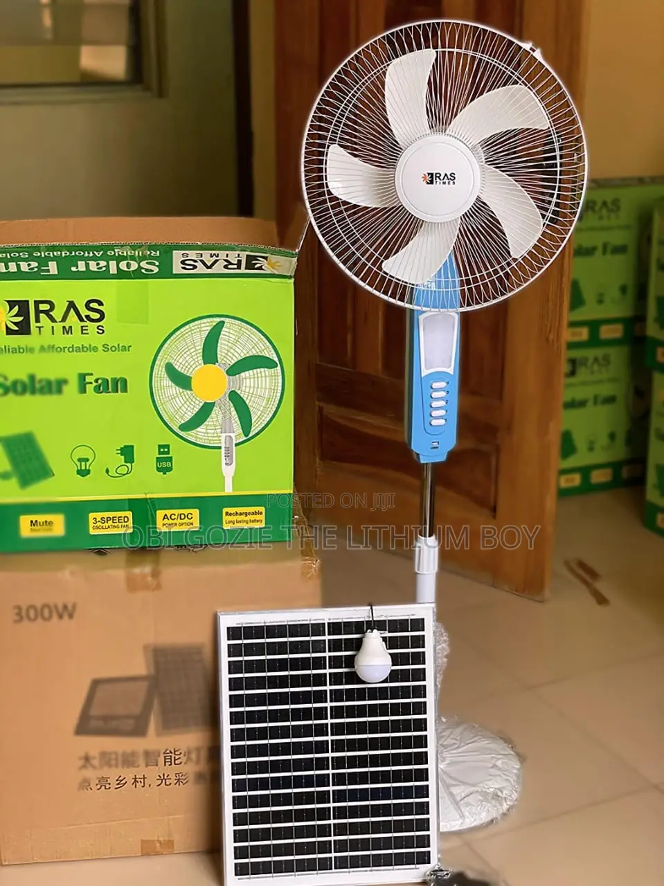 16 Inches Charweek Standing Solar Fan Is Available. Best Solar Fan