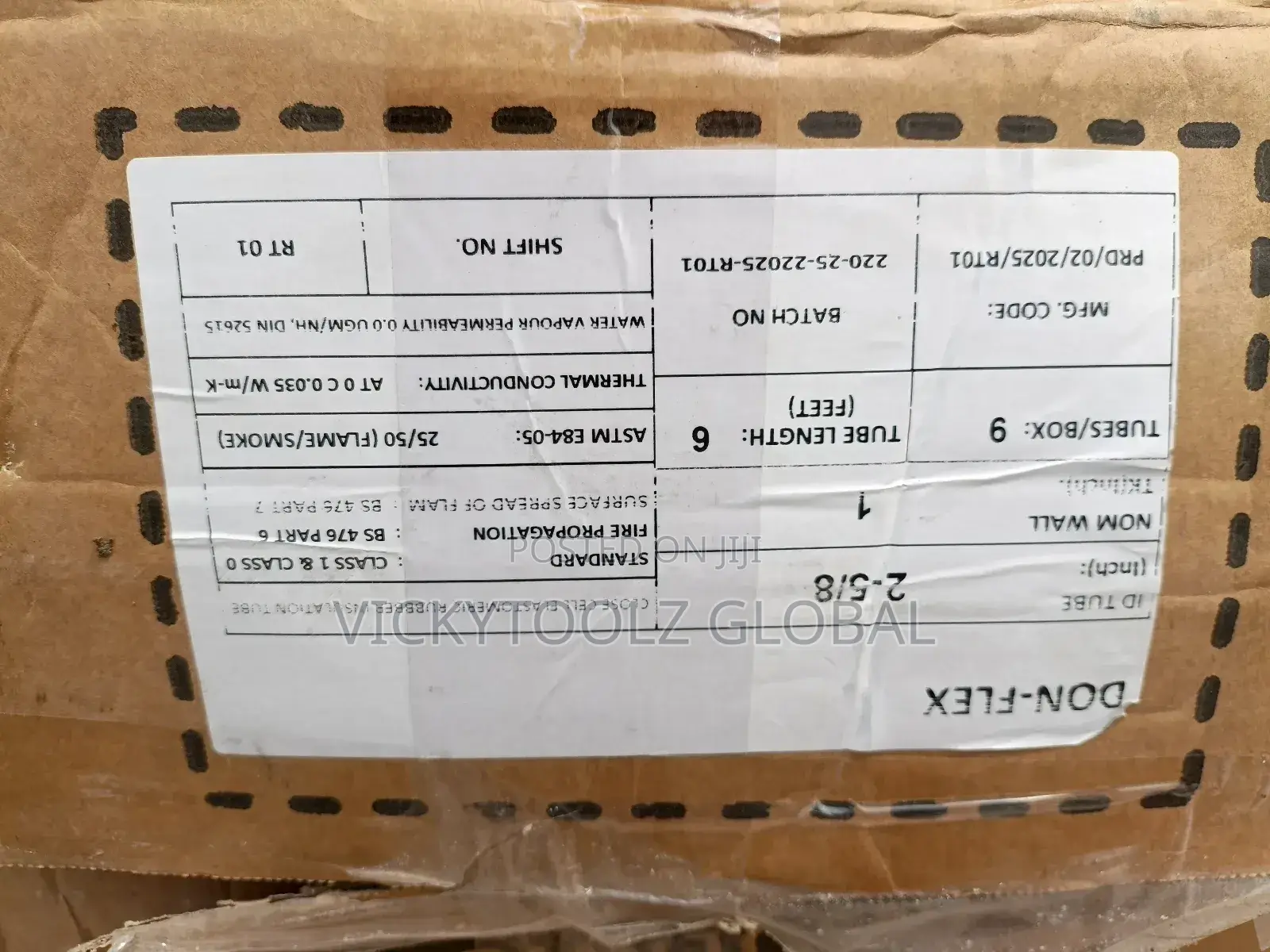 Rubber Insulation Tube 2 5⁄8 X1.8meter (25mm Thickness)