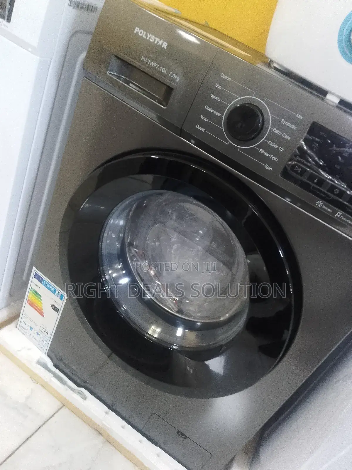 Pv-Twf7-Igl Polystar 6kg Inverter Front Load Washer – Water-Saving