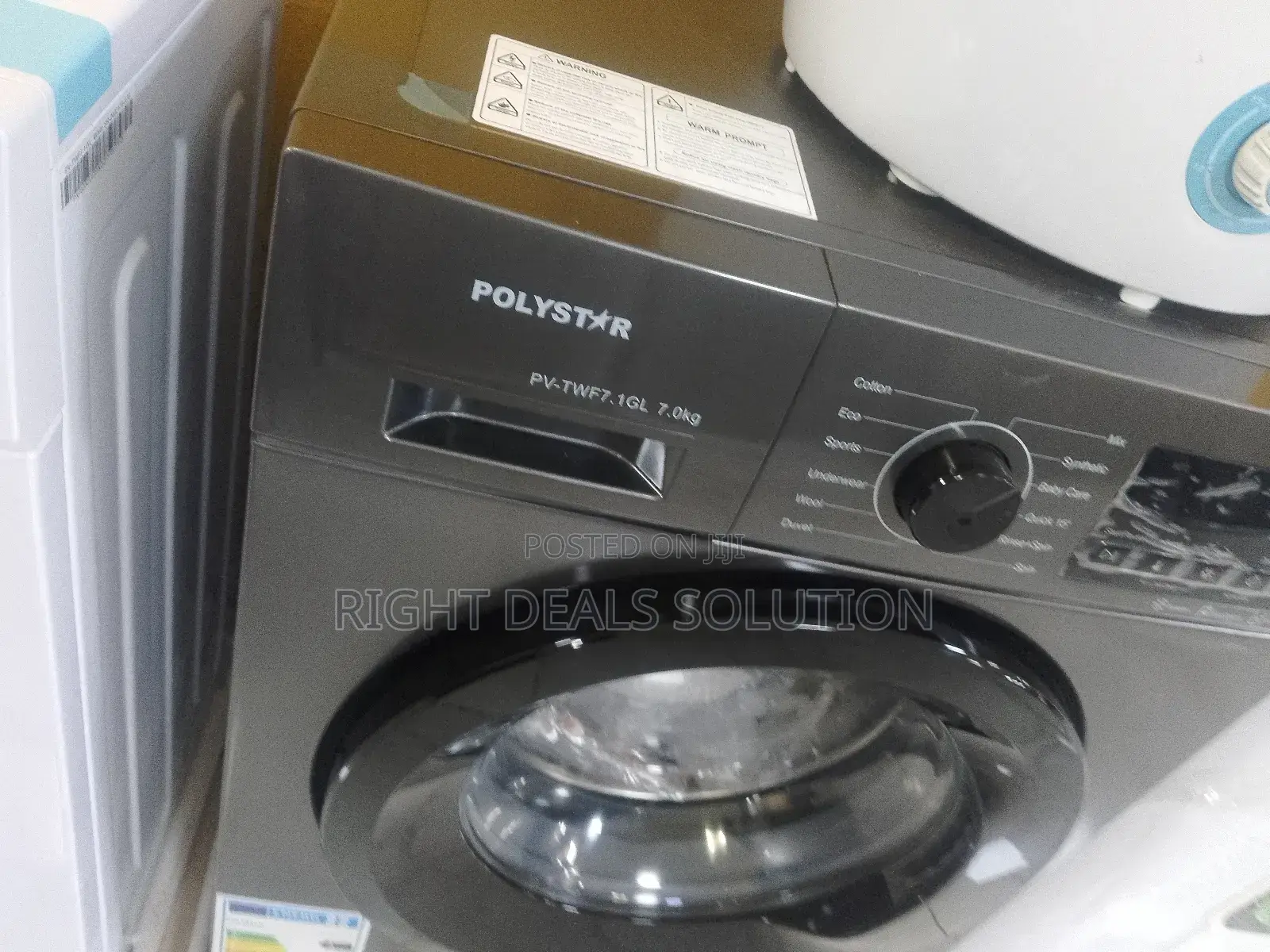 Polystar – 6kg Capacity Front Loading Washing Machine for Home Use