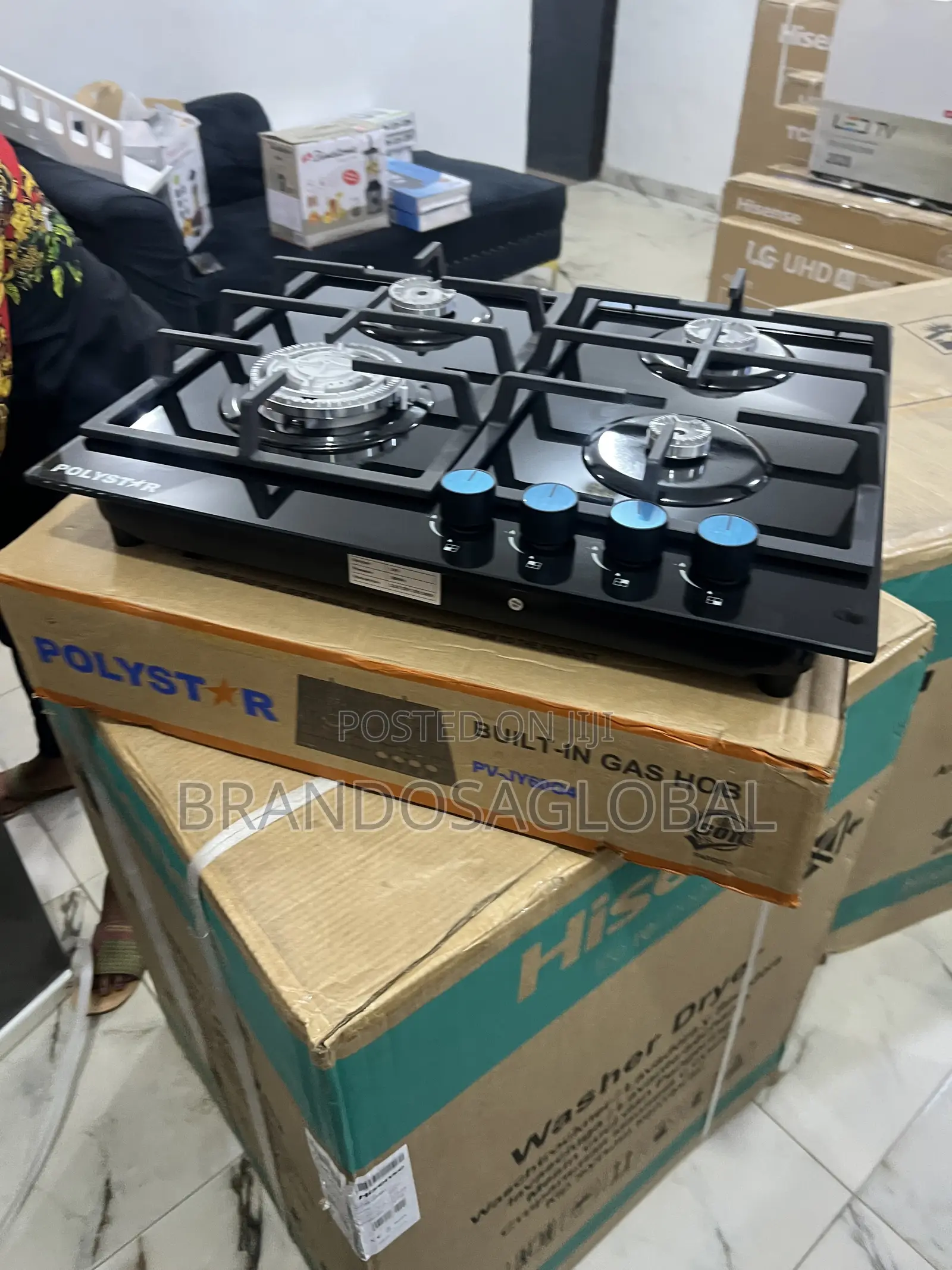 Polystar 4 Burner Built in Gas Hob Pv-Gt60g4 Durable and Easy to Clean