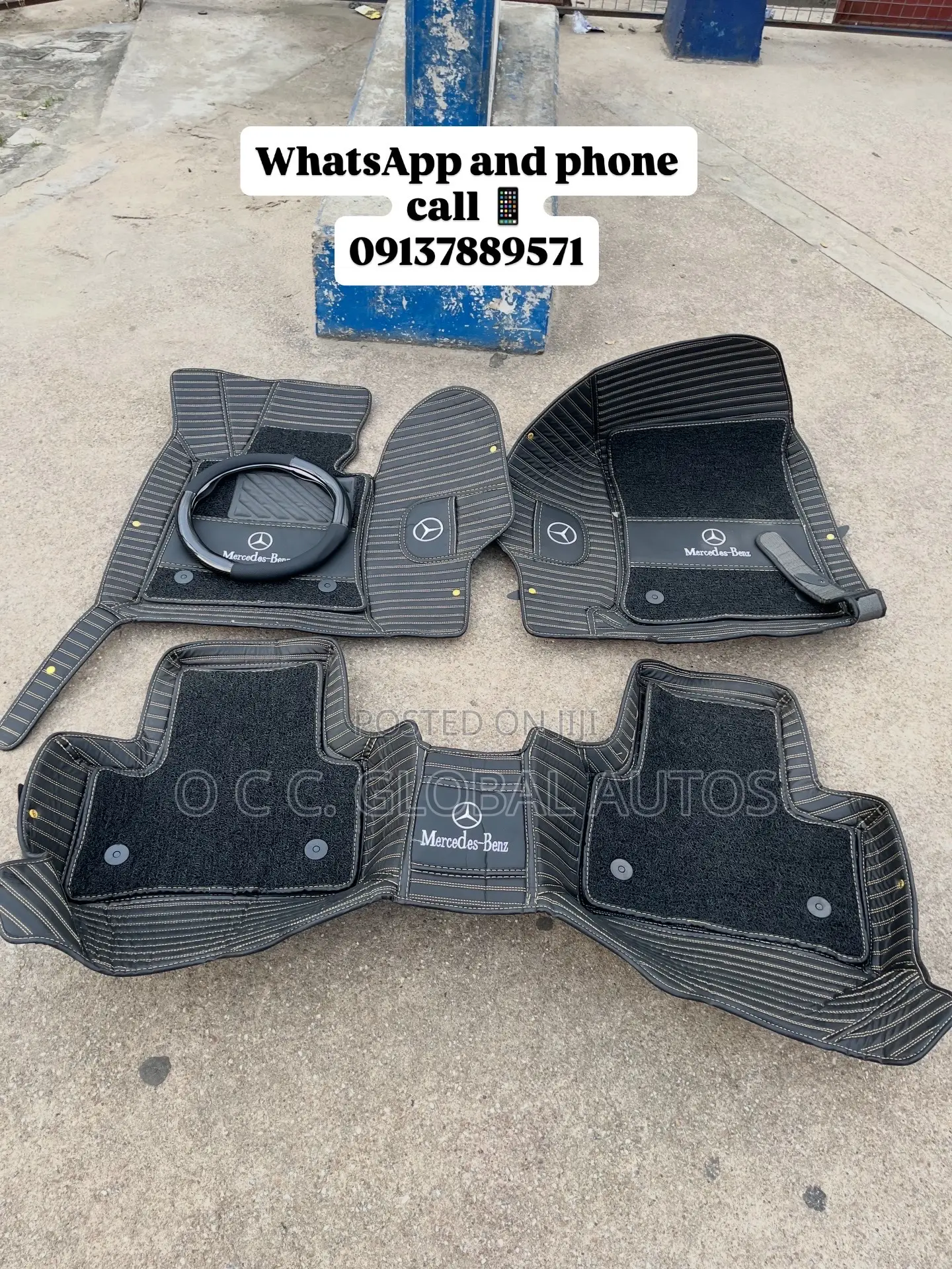 2 In 1 Foot Matt  Double For Mercedes-benz E350 W212 2014 Model
