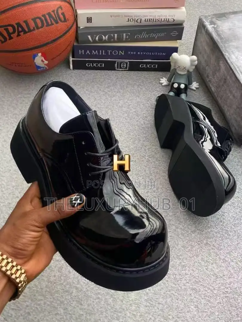 High Quality Patent Leather Derby Shoes