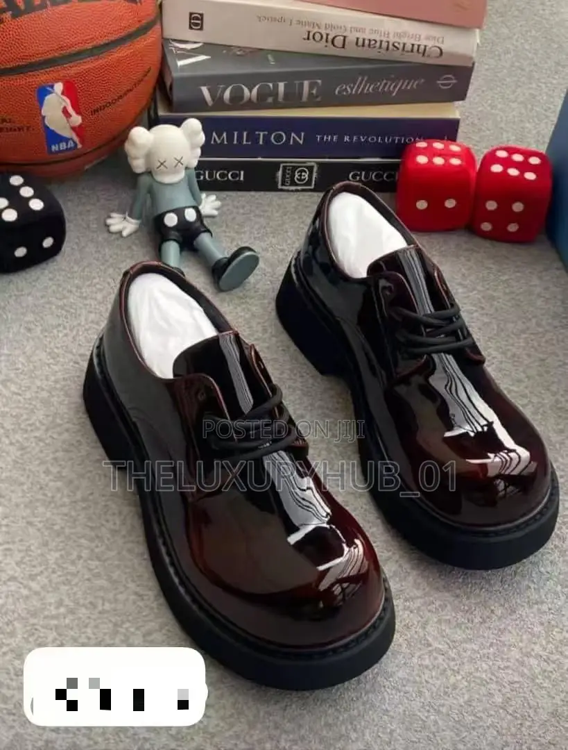 High Quality Patent Leather Derby Shoes