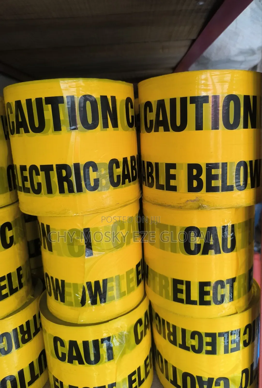 Caution Electric Cable Below Tape