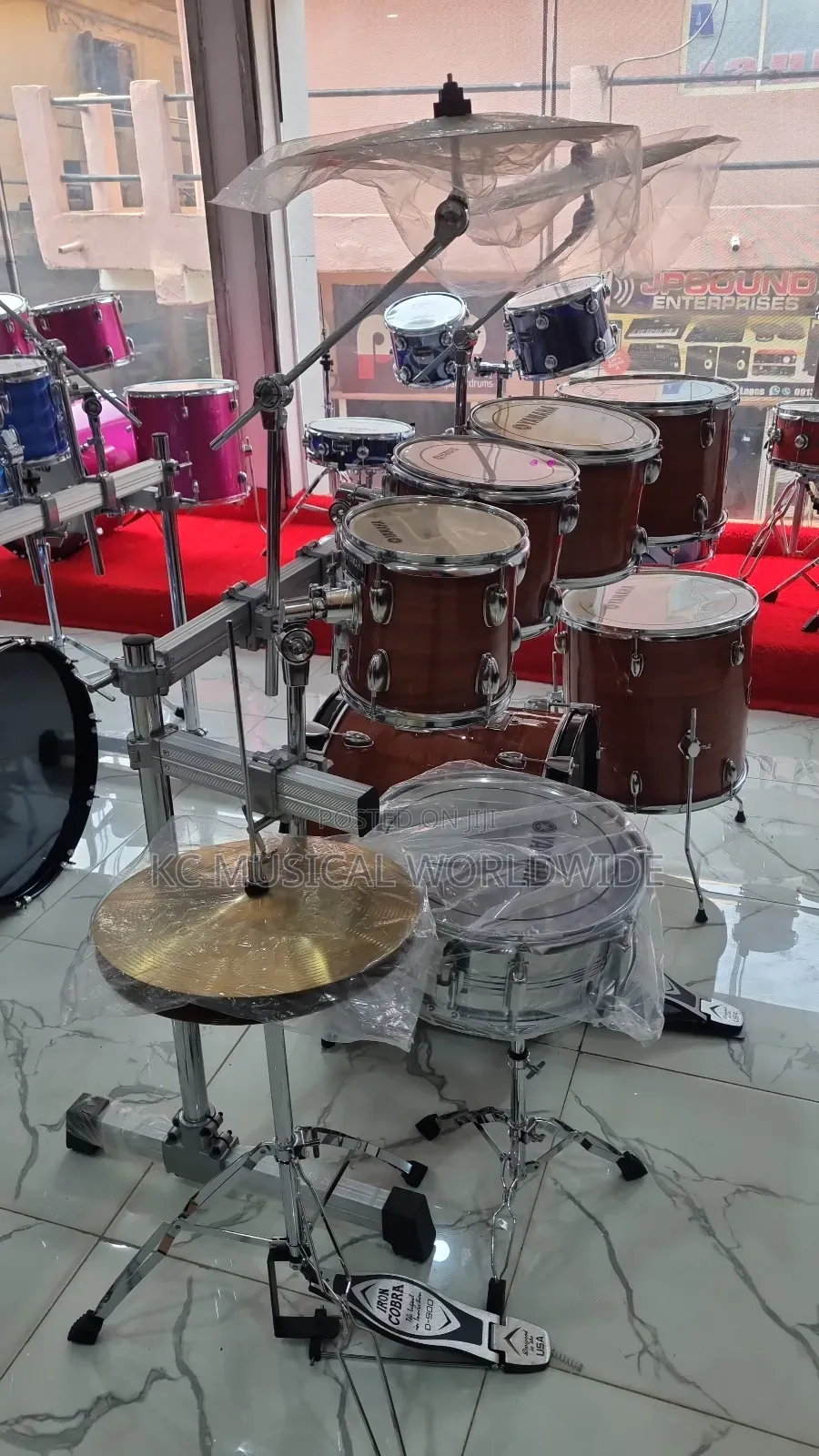 Yamaha Drum Set 7pcs