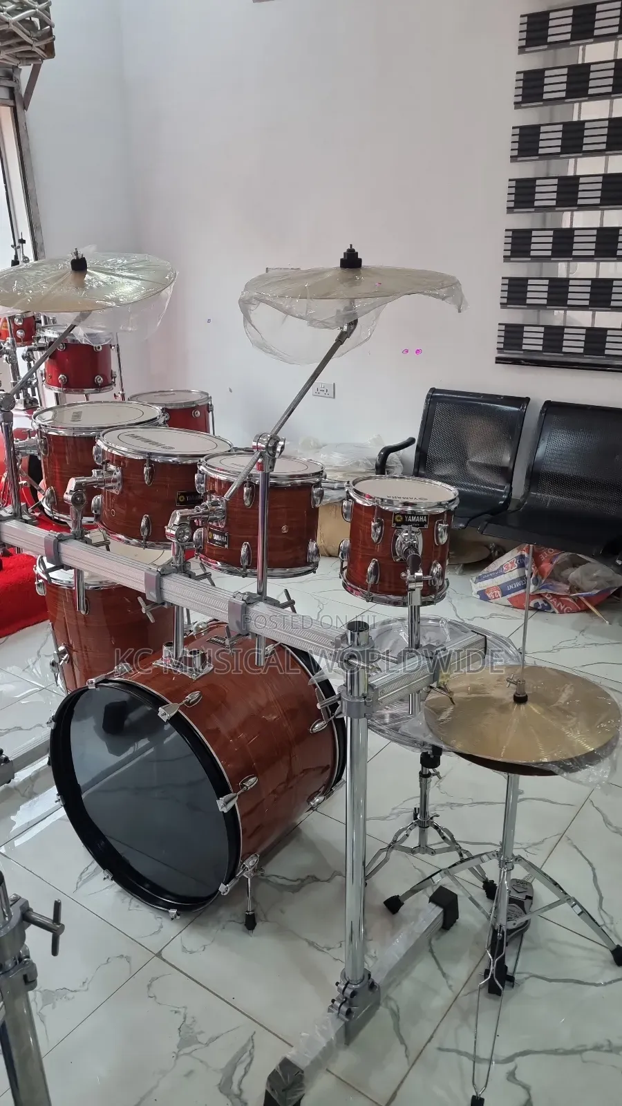 Yamaha Drum Set 7pcs